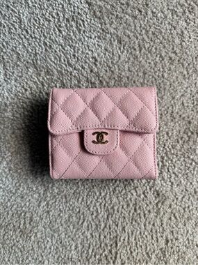 CHANEL Light Pink CC Flap Wallet